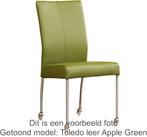 Set van 8 Leren eetkamerstoelen - met wieltjes - Echt leer,, Nieuw, Vijf, Zes of meer stoelen, Modern, Leer