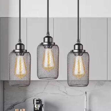 Vintage Kooi Hanglamp Zwart – Industriële E27 Plafondlamp, Huis en Inrichting, Lampen | Hanglampen, Nieuw, Verzenden