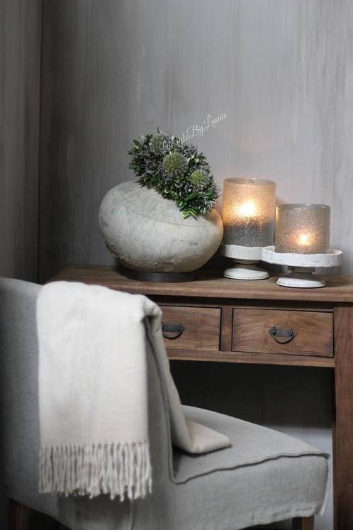 Authentieke ronde klei kruik op ring, Huis en Inrichting, Woonaccessoires | Overige, Nieuw, Ophalen of Verzenden