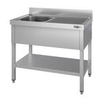 GGM Gastro | Spoeltafel ECO - 1200x600mm - met bodemschap &, Verzenden