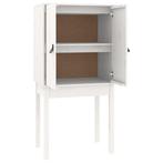 Witte Hoge Kast Grenenhout - Tweedekansje - OP = OP, 100 tot 150 cm, Nieuw, Grenenhout, 25 tot 50 cm