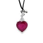 Zonder Minimumprijs - Hanger - 18 karaat Witgoud - 6.60ct., Sieraden, Tassen en Uiterlijk, Antieke sieraden