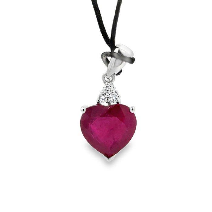 Zonder Minimumprijs - Hanger - 18 karaat Witgoud - 6.60ct., Sieraden, Tassen en Uiterlijk, Antieke sieraden