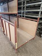Stapelrek 1600x1295x1270mm bruin met houten bodem/wanden,, Ophalen of Verzenden