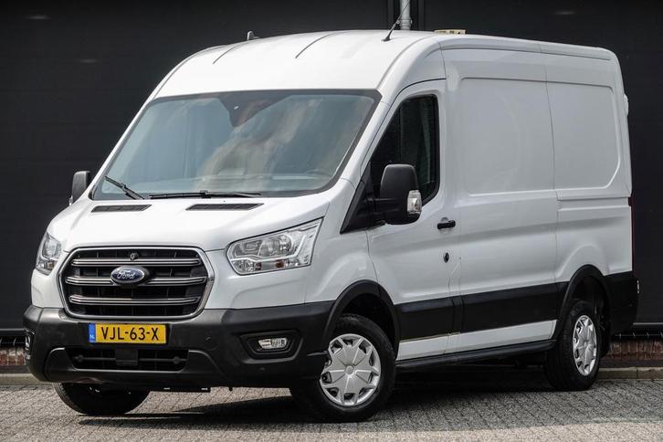Ford Transit L2H2 2.0Tdci 130Pk | Trend | Trekhaak | Frozen, Auto's, Bestelauto's, Lease, Overige kleuren, Handgeschakeld, Wit