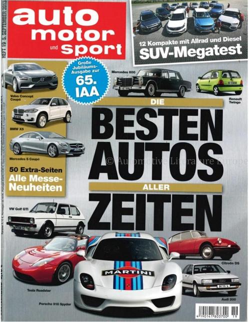 2013 AUTO MOTOR UND SPORT 19 DUITS, Boeken, Auto's | Folders en Tijdschriften