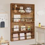 vidaXL Tijdschrift Rek 2 pcs Oudhout 100 x 12 x 70 cm, Verzenden, Nieuw