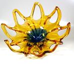 Egermann - Fruitschaal - Glas - Fruit Bowl amberkleur, Antiek en Kunst