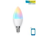 Kaarslamp E14 WiFi RGB+CCT 3000K-6500K | RGB - warmwit - dag, Verzenden, Nieuw