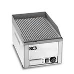 HCB Grillplaat - geribbeld - 36 cm - 230V - RVS, Verzenden, Nieuw in verpakking, Fornuis, Frituur en Grillen