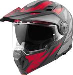 Bogotto FG-102 Safari Fiberglas Enduro Helm Zwart Grijs Rood, XXL, Nieuw met kaartje, Overige merken, Offroadhelm