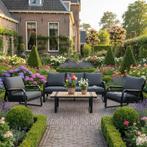 Minnesota stoel bank loungeset 4 delig aluminium antraciet, Ophalen of Verzenden, Nieuw