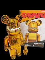 Medicom Toy - GARFIELD GOLD CHROME Ver. 100%+400% BE@RBRICK, Antiek en Kunst