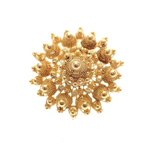 Gouden Zeeuwse broche (zilver, zeeuws knopje, gouden broche), Sieraden, Tassen en Uiterlijk, Broches, Overige kleuren, Gebruikt