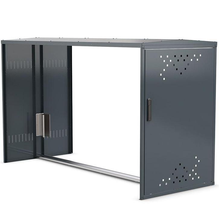 Fietsbox 1 fiets plat dak uitbreiding zonder zijwand - RAL, Fietsen en Brommers, Fietsaccessoires | Overige Fietsaccessoires