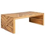 vidaXL Salontafel Erosion 110x35x38 cm massief teakhout, Huis en Inrichting, Verzenden, Teakhout, Nieuw, Minder dan 50 cm