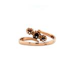 Roségouden vintage slagring met roosdiamant 14 krt, Ophalen of Verzenden, Nieuw