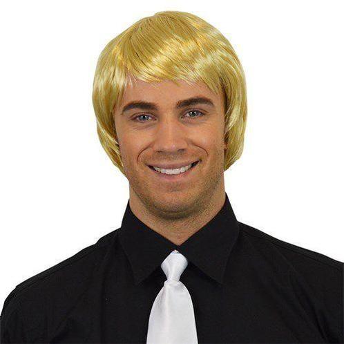 Ken pruik steil blond, Hobby en Vrije tijd, Feestartikelen, Feestartikel, Nieuw, Verzenden