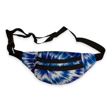 Afrikaanse print heuptasje / Fanny pack - Blauwe Tie Dye - F beschikbaar voor biedingen