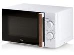 DOMO DO2720 - Microgolfoven - 20L 700W - Wit met houtlook, Witgoed en Apparatuur, Magnetrons, Verzenden, Nieuw