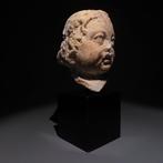 Oud-Romeins Marmer Eros Hoofdfiguur. 1e-3e eeuw na Christus., Verzamelen