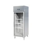 RVS koelkast met glazen deur GN2/1 650-610 Liter -2° tot +8°, Koelen en Vriezen, Verzenden, Nieuw in verpakking