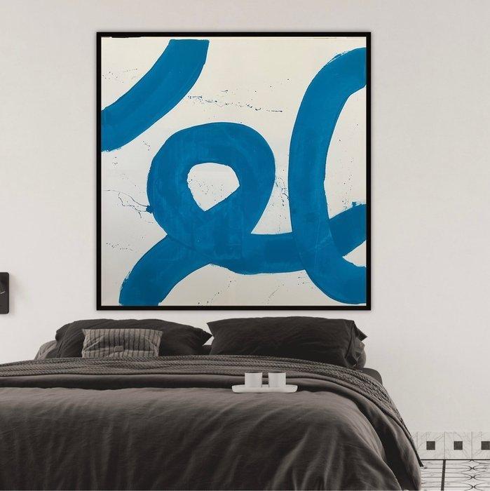 Stefanie Raus - Türkis I 1034 XXL, Antiek en Kunst, Kunst | Schilderijen | Modern