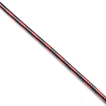 Touw Polyester, 4 mm, donkerblauw-beige-oranje, StigSlag p/m beschikbaar voor biedingen