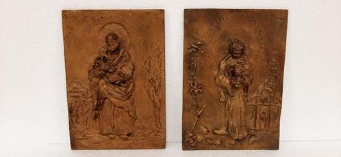 Reliëf, San Pietro con la chiave del paradiso - Angelo con, Antiek en Kunst, Kunst | Niet-Westerse kunst
