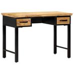 vidaXL Schrijftafel 110x50x76 cm massief mangohout, Verzenden, Nieuw