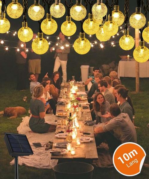 TIGIOO Tuinverlichting op Zonne energie - Lichtsnoer Licht, Huis en Inrichting, Lampen | Losse lampen, Zo goed als nieuw, Ophalen of Verzenden