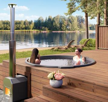 Scandic Hottub | inbouw model | 35kW houtkachel beschikbaar voor biedingen