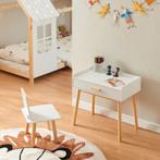 Kindertafel met kinderstoel Skjervøy naturel en wit [en.casa, Kinderen en Baby's, Kinderkamer | Tafels en Stoelen, Verzenden, Nieuw