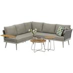 Santorini hoek loungeset 4 delig aluminium rope, Ophalen of Verzenden, Nieuw