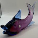 Murano - Beeld, Sommerso murano vis - 15 cm - Muranoglas -, Antiek en Kunst, Antiek | Glas en Kristal