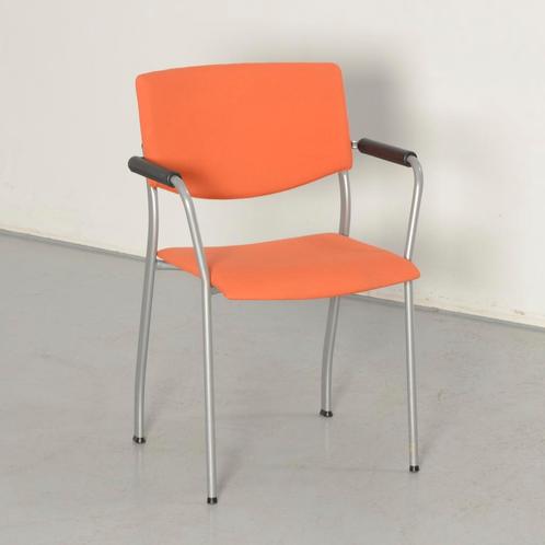 Ahrend 320 vergaderstoel, oranje, 4-poot onderstel, Huis en Inrichting, Stoelen, Ophalen of Verzenden