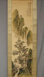 Pines, Bamboo, and Plum with Noble Gentleman in Landscape -