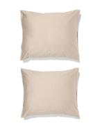 HEMA Kussenslopen 60x70cm satijn zand, Verzenden, Nieuw