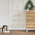 vidaXL Metalen kerstboom Goud 124,5 cm Poedergecoat staal, Diversen, Verzenden, Nieuw