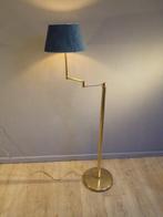 Staande lamp - Messing - zwenkarm, velvet kap