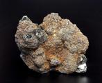 Calciet, Pyriet Kristallen op matrix - Hoogte: 12 cm -, Verzamelen, Mineralen en Fossielen