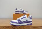 Louis Vuitton - LV Trainer White / Purple Monogram -, Nieuw