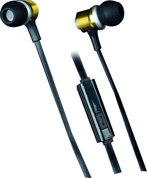 Tweedekans | Metal Pro Stereo Oortelefoon met Microfoon –, Muziek en Instrumenten, Microfoons, Zo goed als nieuw, Ophalen of Verzenden