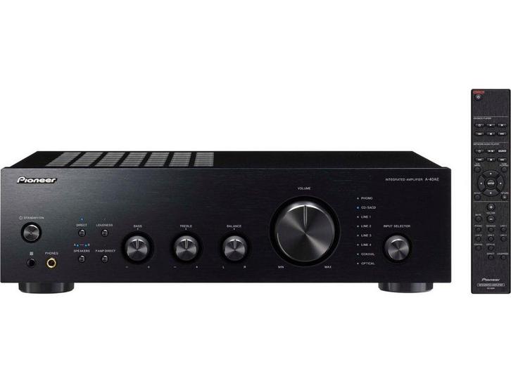 Pioneer A-40AE - Geïntegreerde versterker - 60W RMS - Zwart, Audio, Tv en Foto, Versterkers en Receivers, Zo goed als nieuw, Verzenden