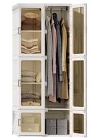 Opvouwbare Kledingkast 590L – Grote Witte Opbergkast, Huis en Inrichting, Kasten | Buffetkasten, Verzenden, Nieuw