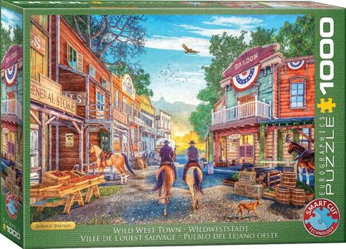 Stad van het Wilde Westen Puzzel (1000 stukjes) |, Hobby en Vrije tijd, Denksport en Puzzels, Nieuw, Verzenden