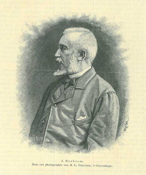Portrait of Johannes Bosboom, Antiek en Kunst, Kunst | Etsen en Gravures