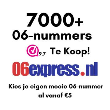 Mooi en makkelijk 06 nummer kopen? 06express.nl vanaf €5