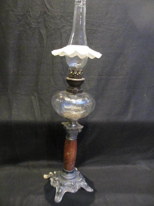 Olielamp - Zinklegering - gladiator Olielamp paris, Antiek en Kunst, Antiek | Overige Antiek