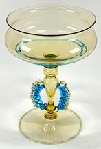 Seguso - Coppa Vetro Pagliesco e Blu – Murano Italia - Anni, Antiek en Kunst, Antiek | Glas en Kristal